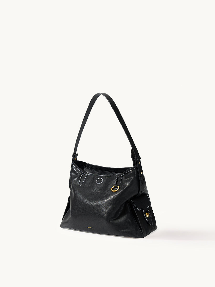 Loreva Medium Hobo Çanta - Siyah