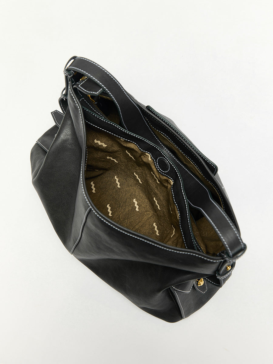 Loreva Medium Hobo Çanta - Siyah