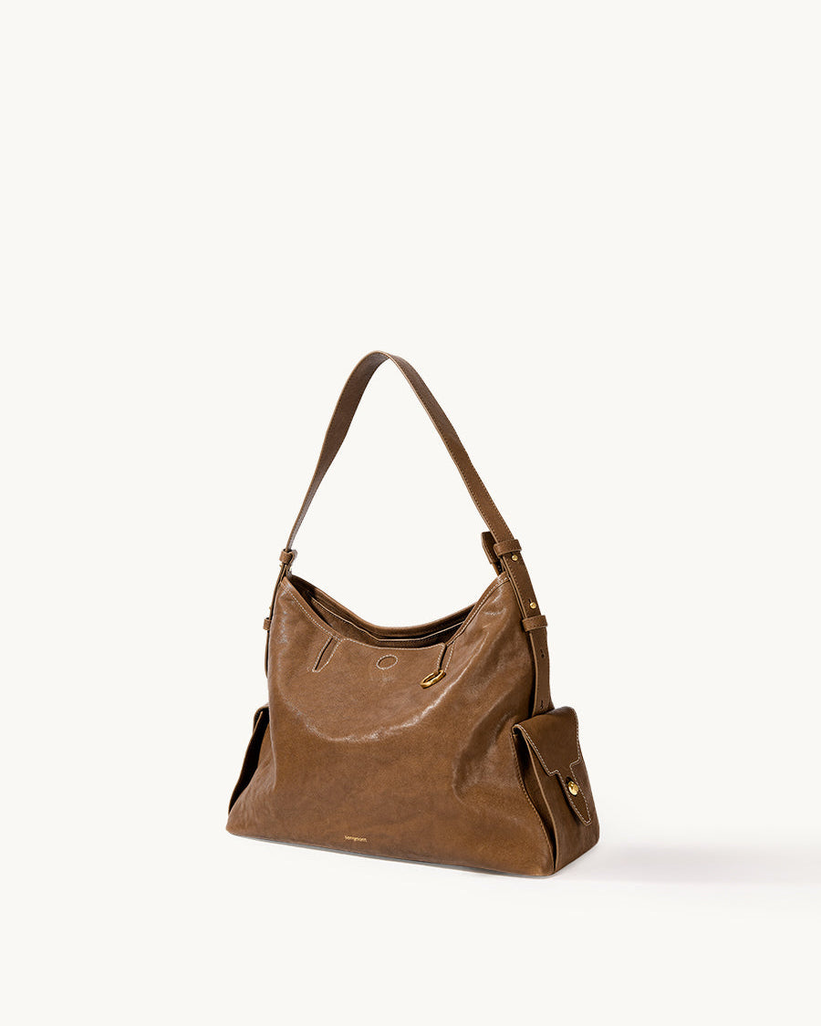 Loreva Medium Hobo Çanta - Taba