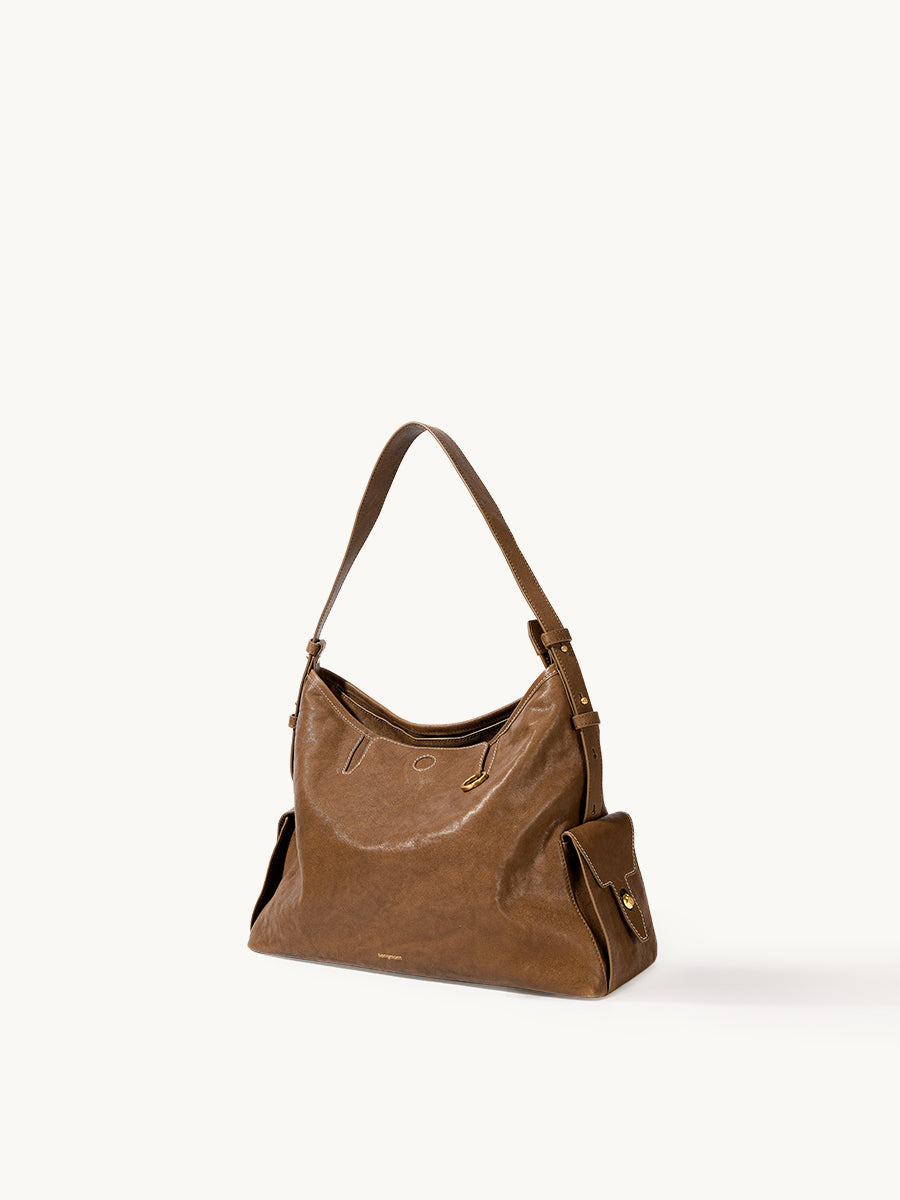Loreva Medium Hobo Çanta - Taba