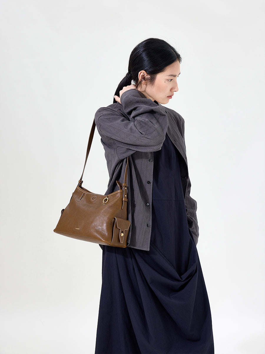 Loreva Medium Hobo Çanta - Taba