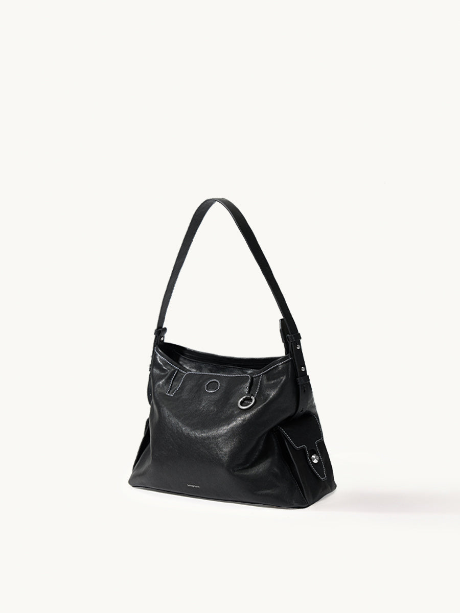 Loreva Medium Hobo Çanta - Siyah