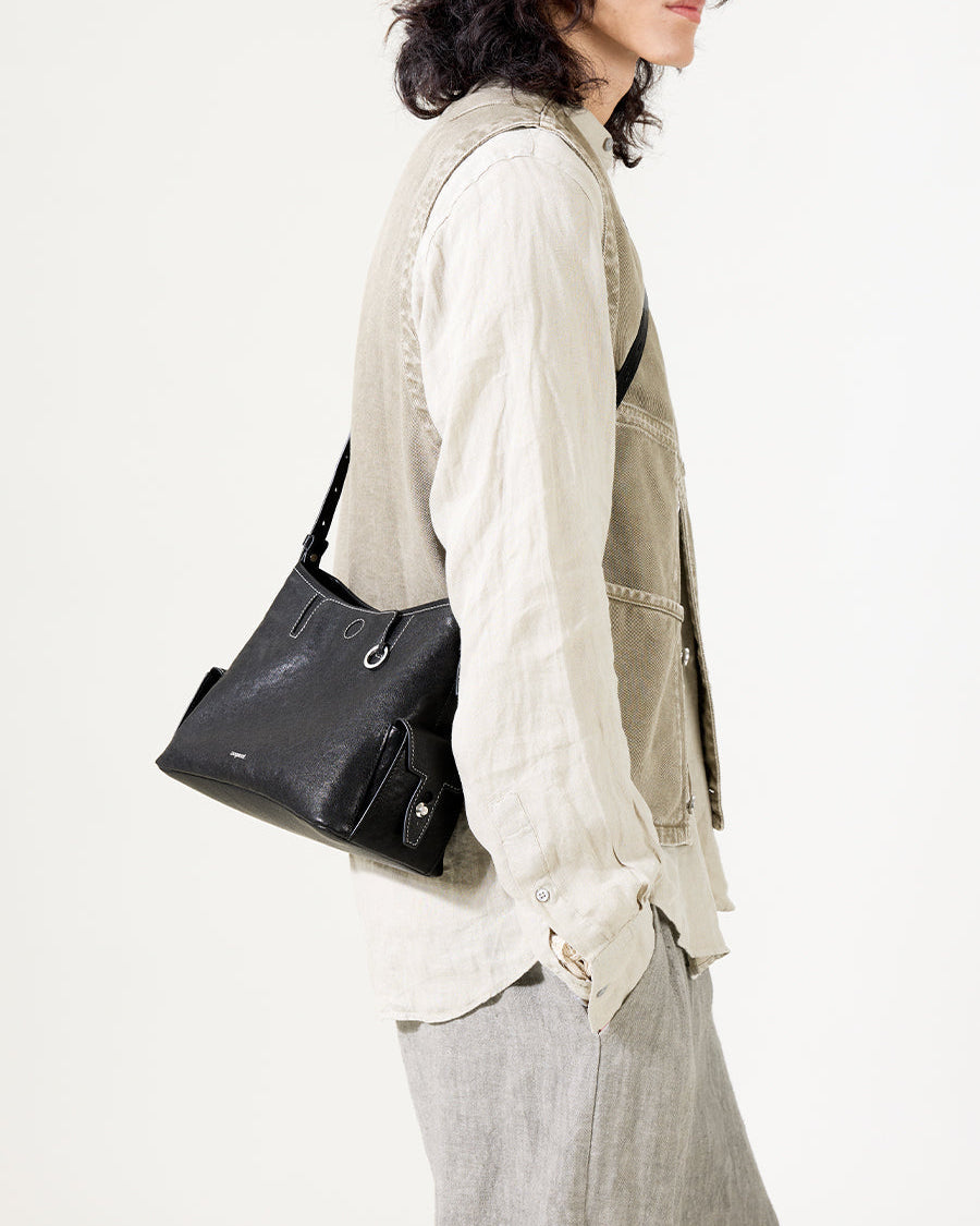 Loreva Medium Hobo Çanta - Siyah