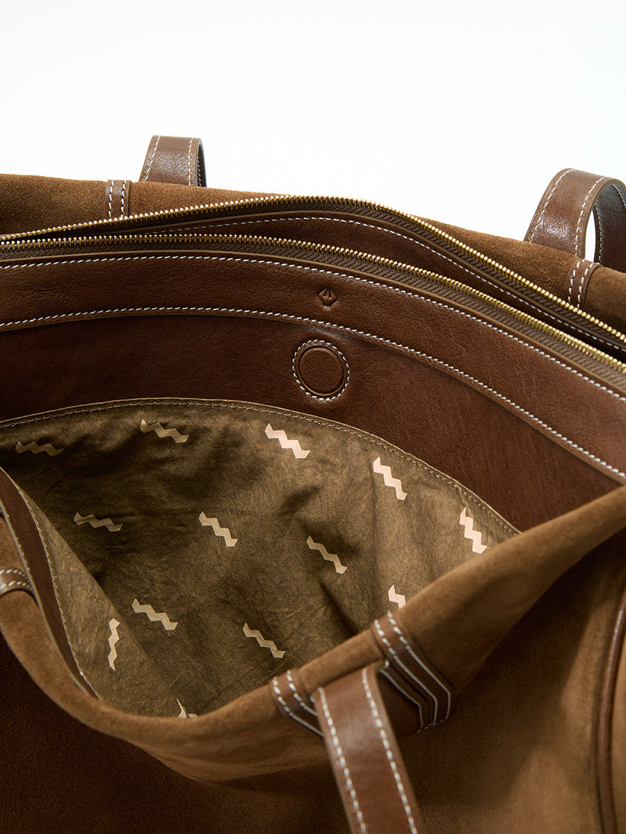 Evara Duffle Çanta - Süet taba