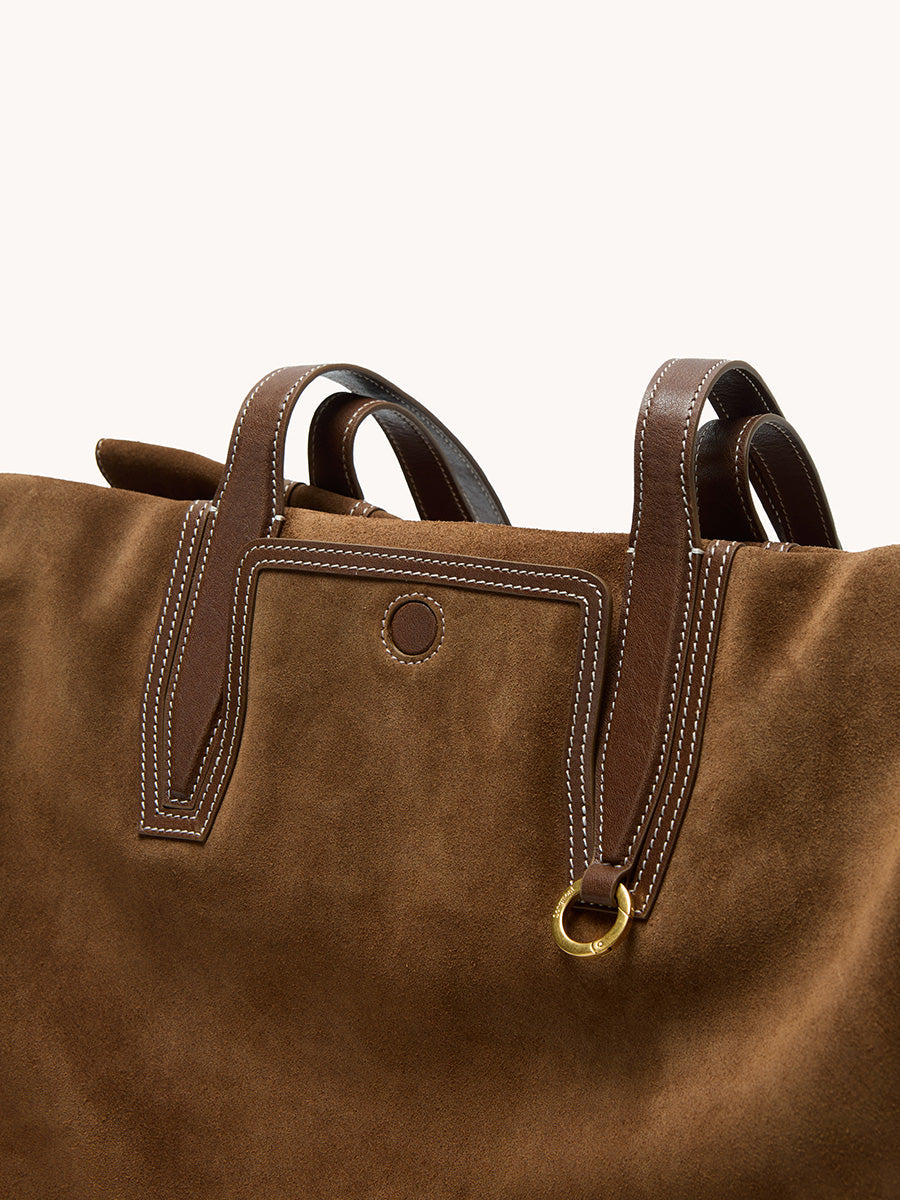 Evara Duffle Çanta - Süet taba