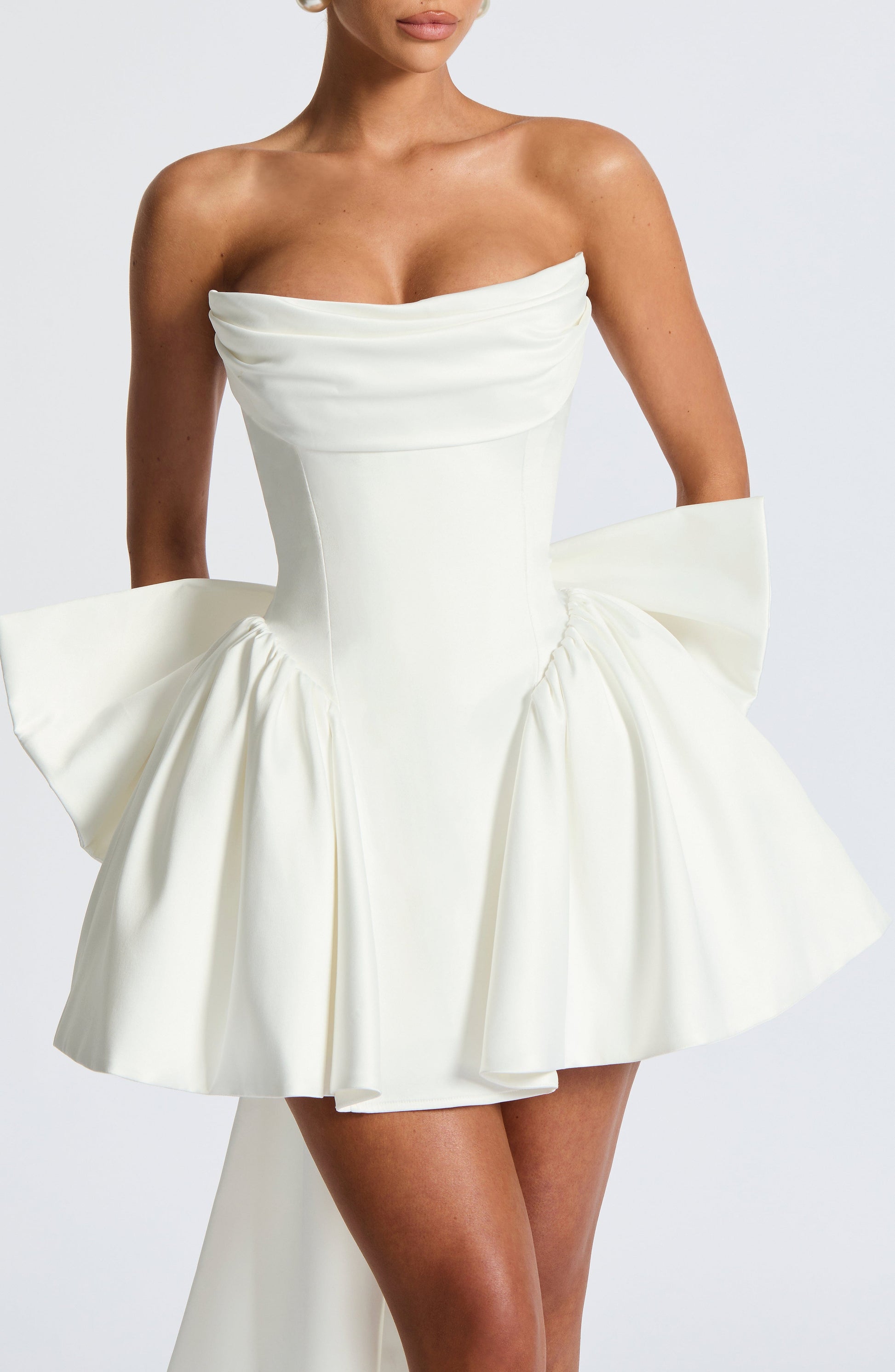 Trinity Mini Elbise - Ivory