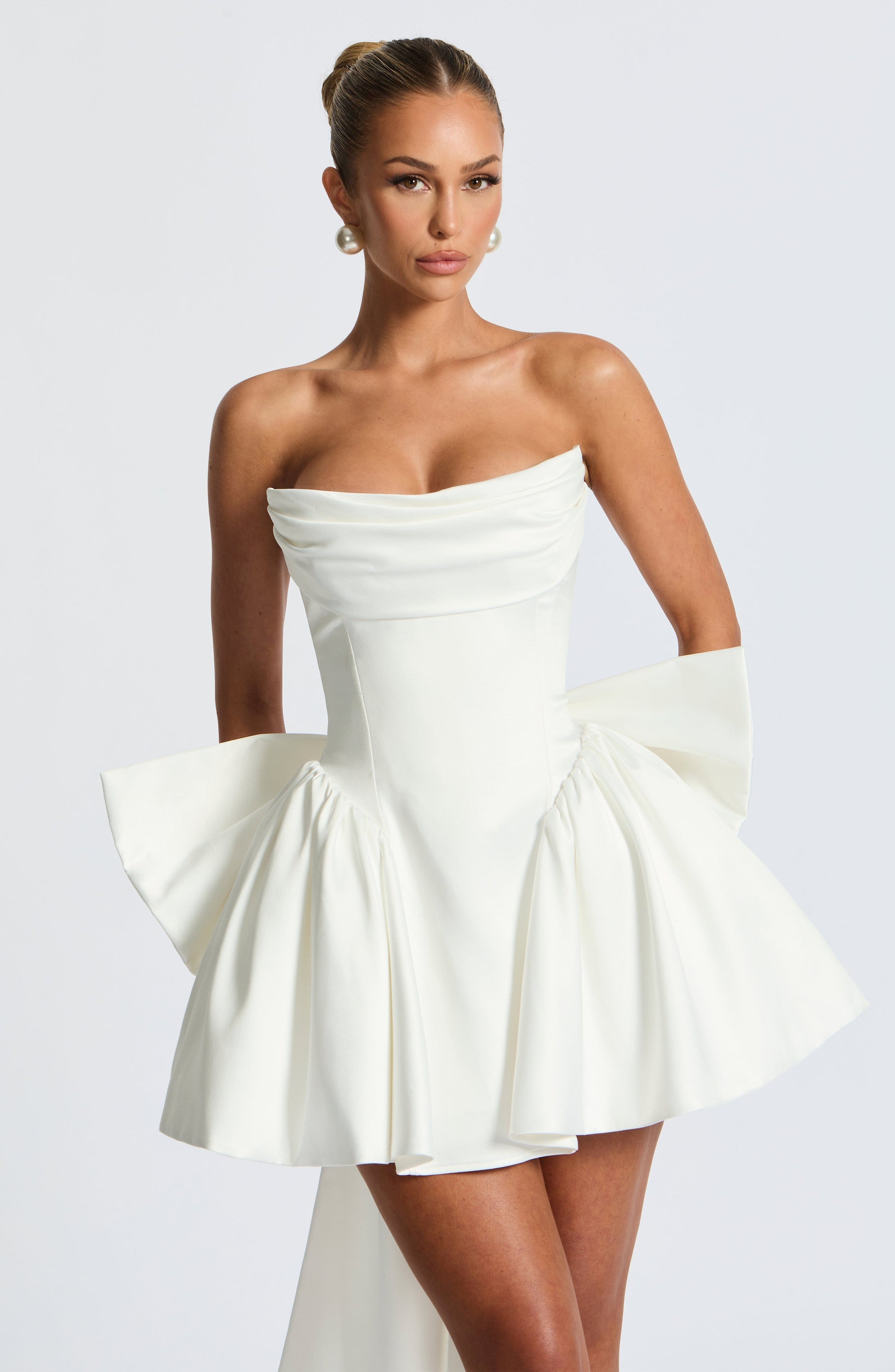 Trinity Mini Elbise - Ivory