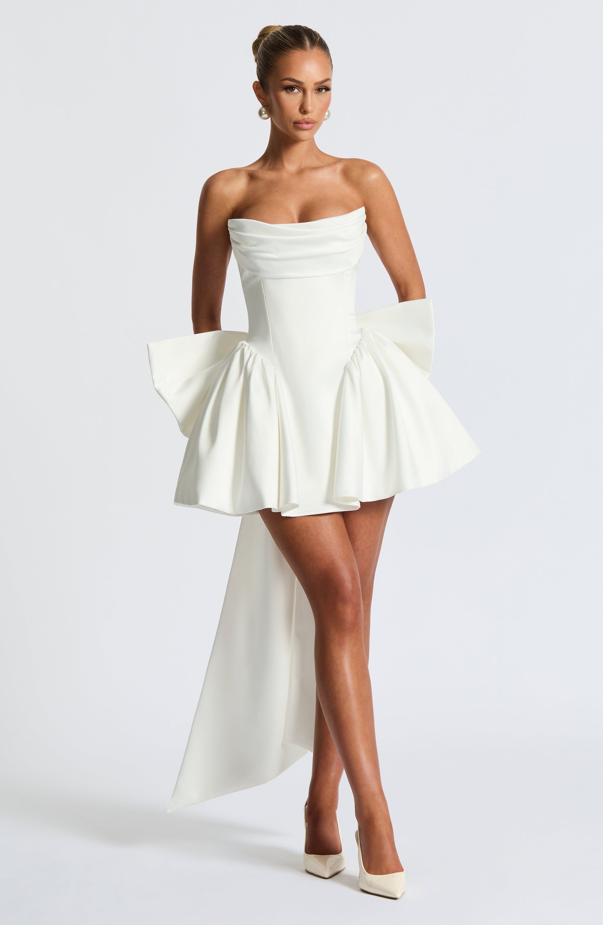 Trinity Mini Elbise - Ivory